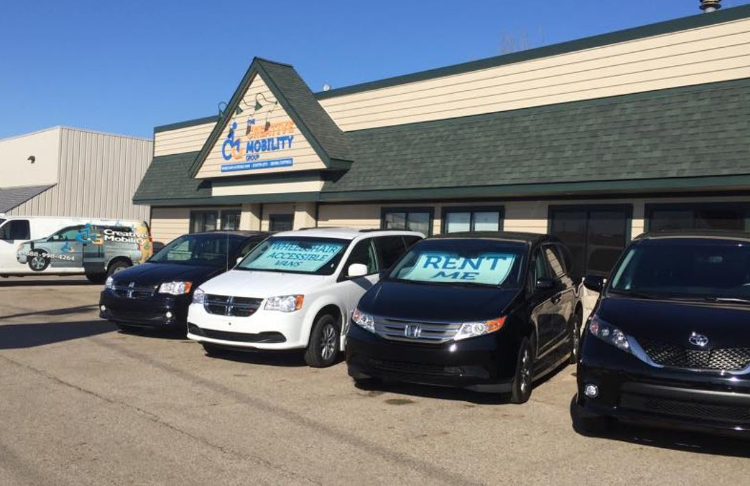Exterior view of The Creative Mobility Group in Byron Center, Michigan.