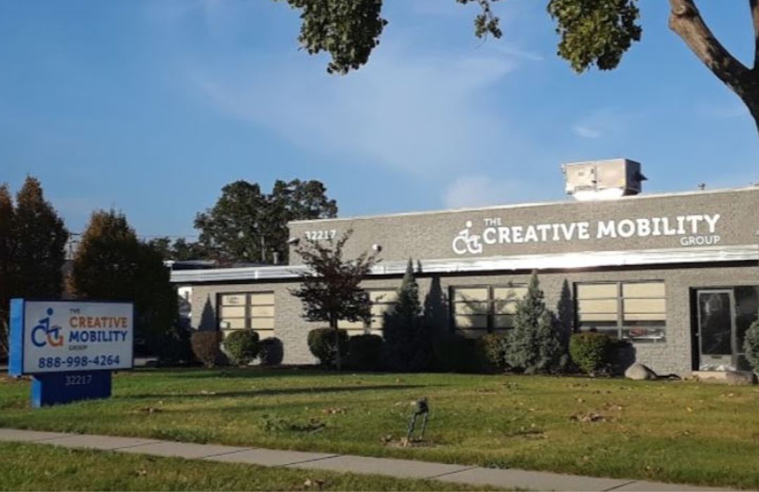 Exterior view of The Creative Mobility Group in Madison Heights, Michigan.