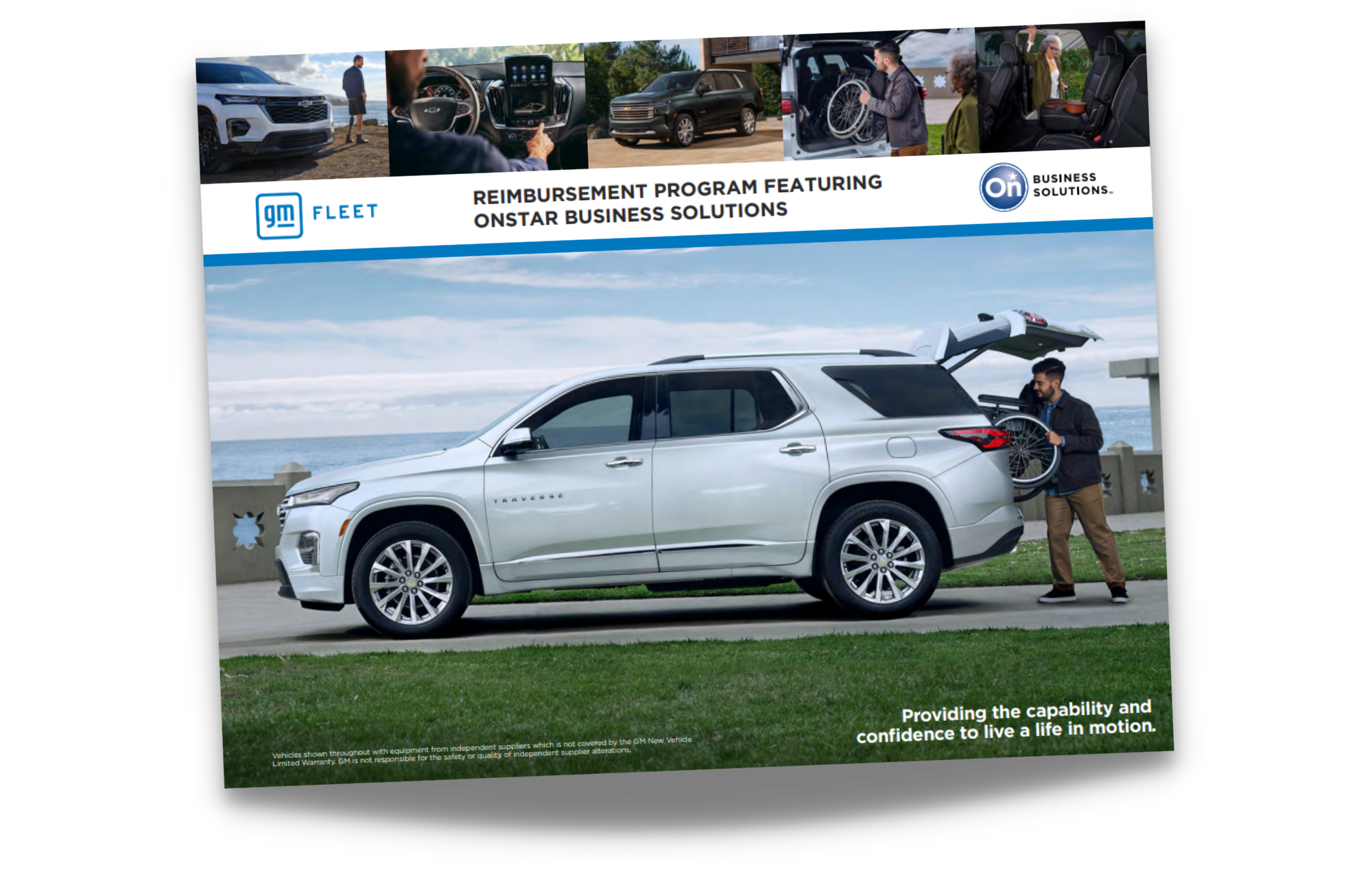 Cover page for GM Accessibility Reimbursement Application