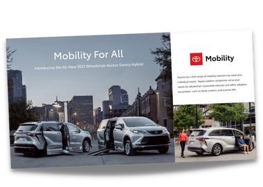 Toyota Mobility Assistance Program brochure cover page