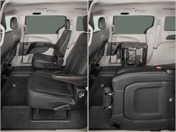 Comparison of second row seats in a BraunAbility Chrysler Pacifica wheelchair van